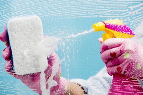 Deep office cleaning in E15 kitchen area