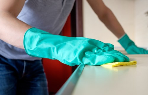 Cleaning equipment and waste management for carpet service